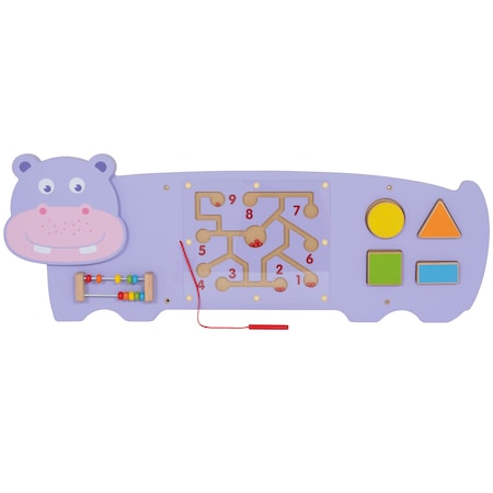 Learning Advantage Three Activity Wall Panel, Hippo 50470